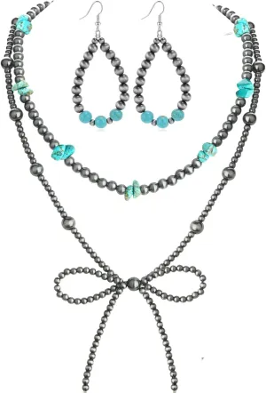 Navajo Pearl Jewelry Set for Women Navajo Pearl Necklace