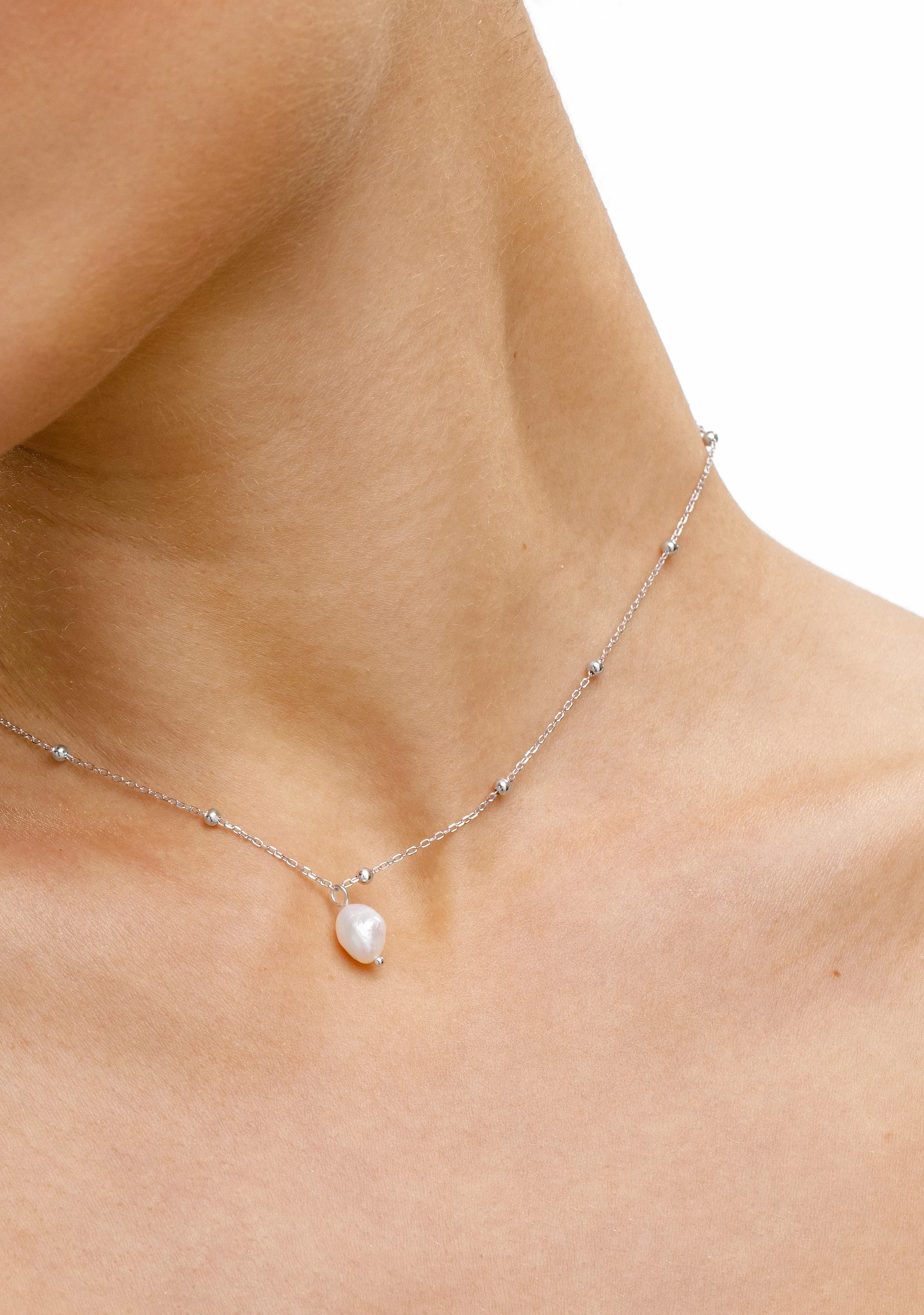 Necklace Perlie Silver