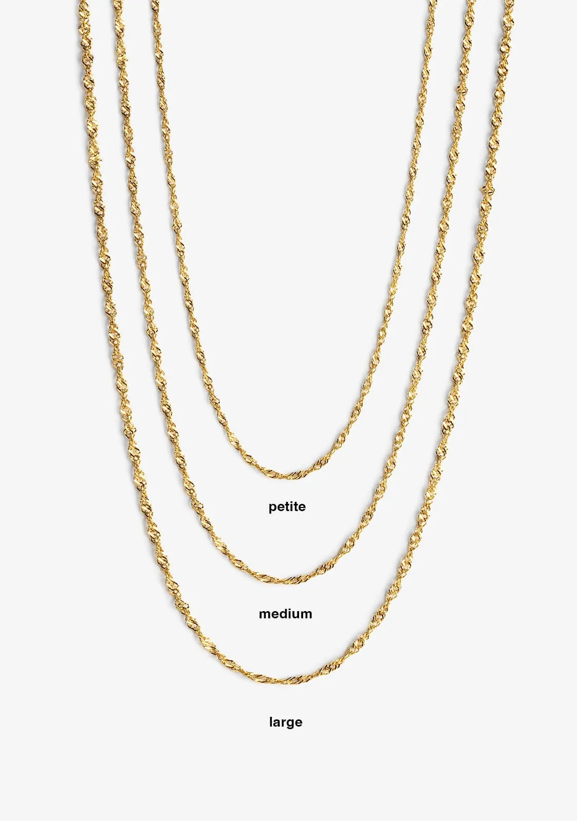 Necklace Singapur Supreme Gold