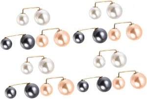 NOLITOY 12Pcs Faux Pearl Brooch Pins for Women Waistband Tightening Clips for Skirts and Pants Elegant Dress Fasteners and Grey for Cardigans