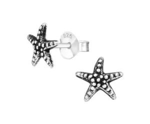 Oxidized Sterling Silver Earrings - Statement Ear Studs for a Unique Look