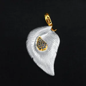 Palm Leaf Sterling Silver Pendant