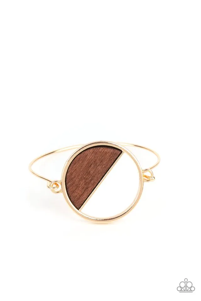 Paparazzi Bracelet ~ Timber Trade - Gold