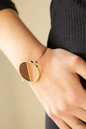 Paparazzi Bracelet ~ Timber Trade - Gold
