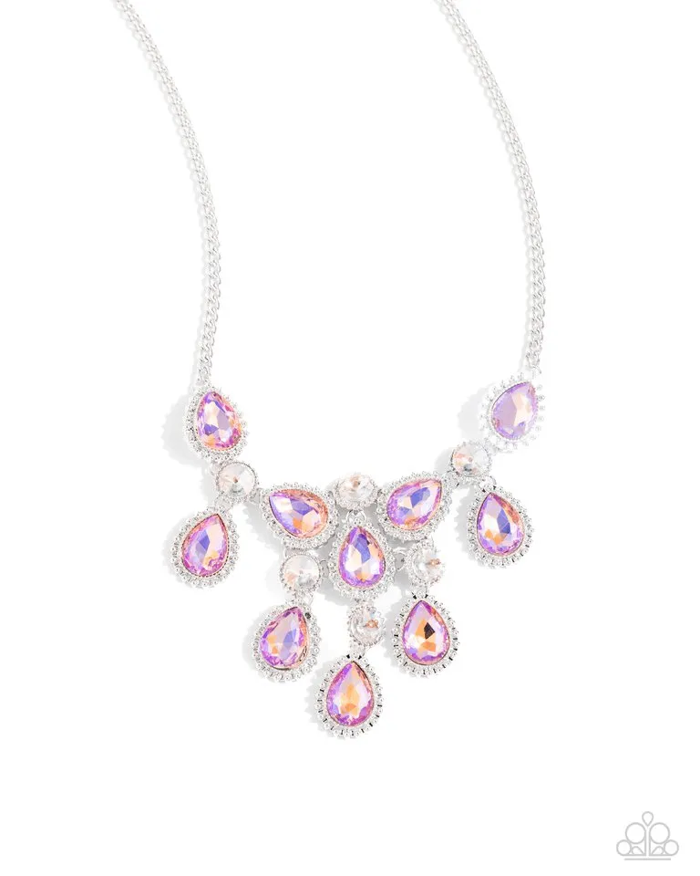 Paparazzi Necklace ~ Dripping in Dazzle - Orange