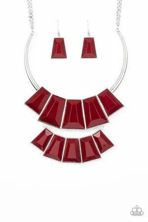 Paparazzi Necklace ~ Lions, TIGRESS, and Bears - Red