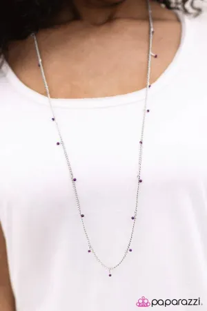 Paparazzi Necklace ~ Small Town Girl - Purple