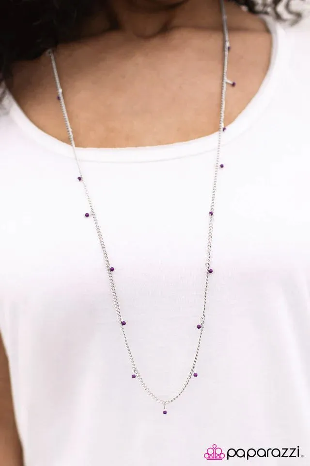 Paparazzi Necklace ~ Small Town Girl - Purple