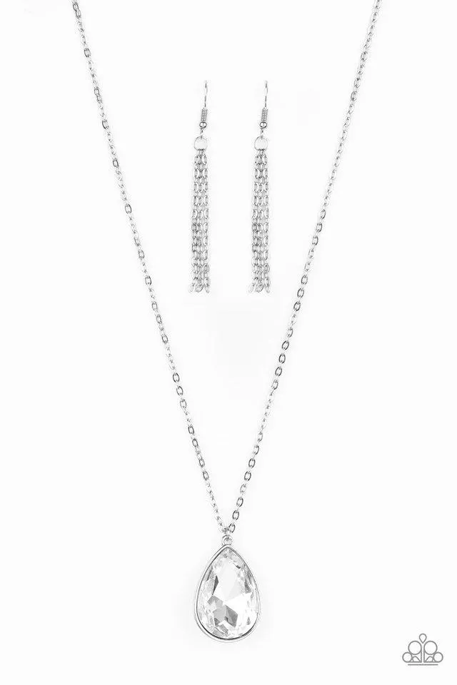 Paparazzi Necklace - So Obvious - White