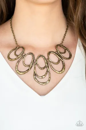 Paparazzi Necklace ~ Terra Storm - Brass