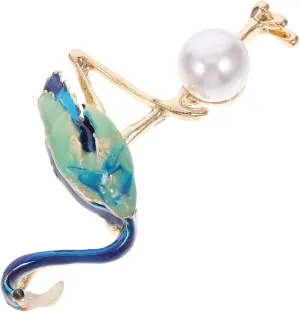 Pearl Brooch Creative Alloy Lapel Pin for Stylish Accessory for Weddings Parties and Special Occasions Durable and Wear Resistant Design