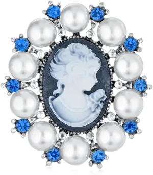 Pearl Brooch for Women Gold Pearl Brooches Pin Pearl Lapel Pin Valentine's Day Mother's Day Gift for Mother Wife