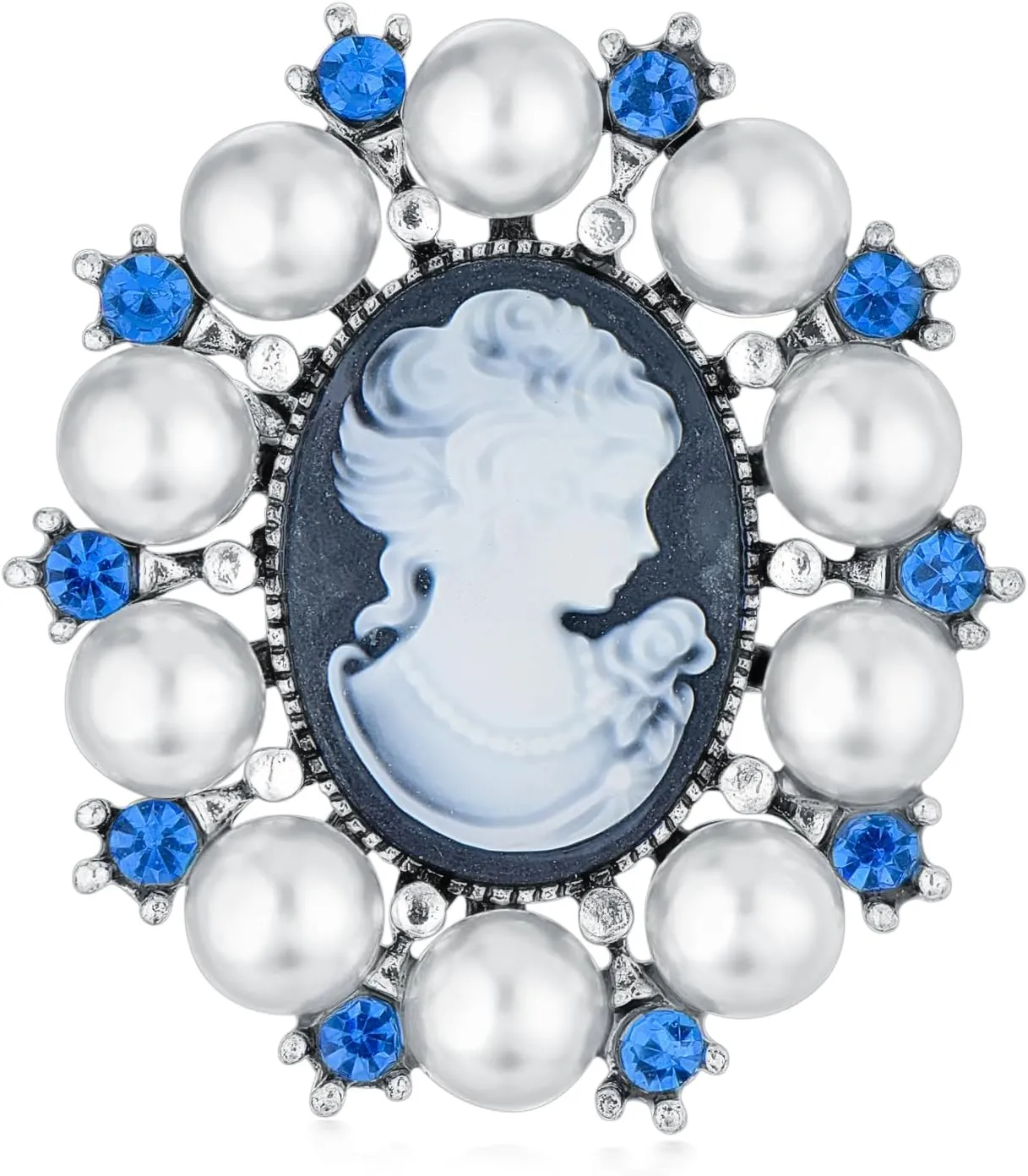 Pearl Brooch for Women Gold Pearl Brooches Pin Pearl Lapel Pin Valentine's Day Mother's Day Gift for Mother Wife