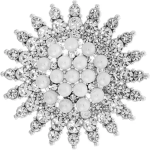 Pearl Brooch Leopard Brooch Scarf Buckle Embroidery Brooches Pearl Scarf Brooch Pin Cloak Clasp Scarf