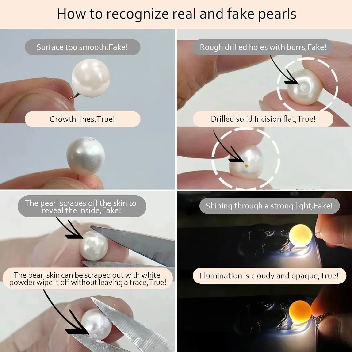PEARLIE Dainty Necklaces for Women, 8-9MM Round Bead Natrual Pearl Necklace, Handpick Freshwater Cultured Pearl Beads Choker for for Charm Women V Neck Dress Accessorie