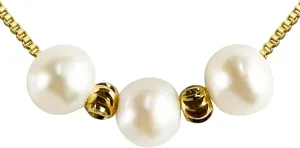 PEARLIE Necklaces for Women, Dainty Pearl Choker Necklaces Handmade Pearl Pendant Necklace Simple Gold Necklace Jewelry for Trendy Wedding Birthday
