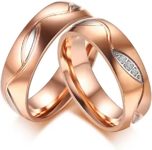 Personalized Rings for Couples, 2 PCS Rings Set with Names Engraved, Customized Rings for Him and Her Wedding Bands Engagement Rings Promise Rings (C17)