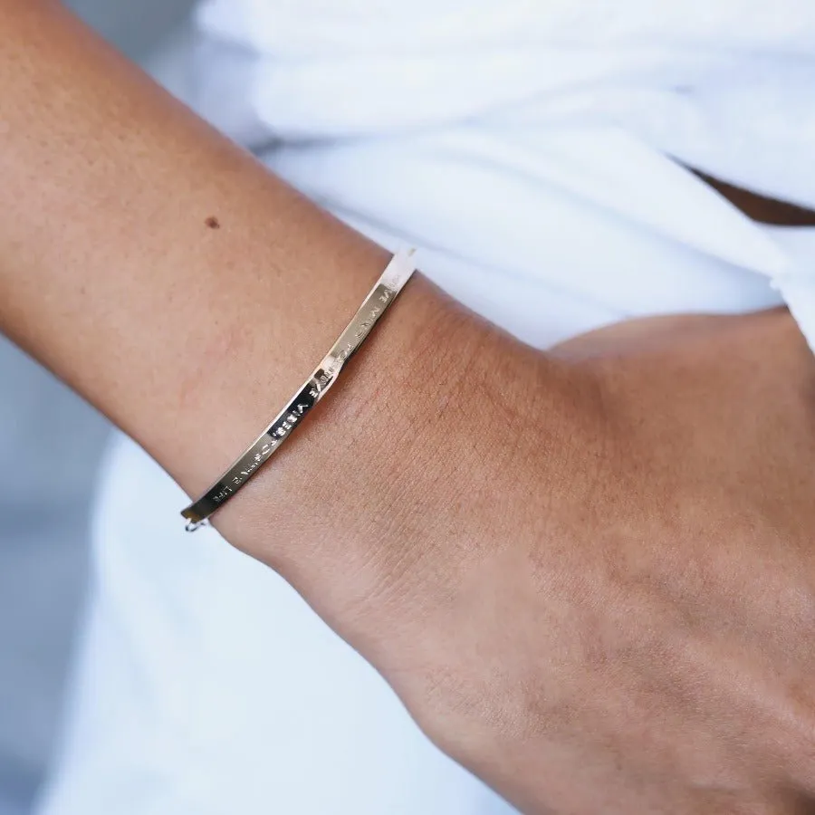 Petit bracelet- Make your personal message - Goldfilled