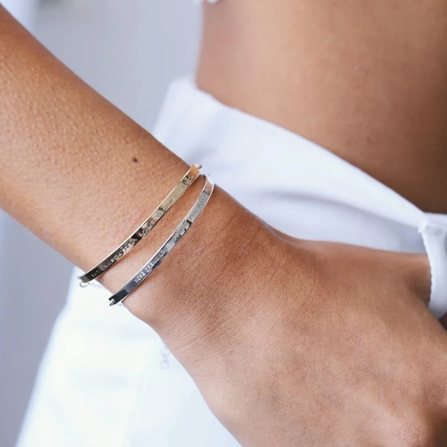Petit bracelet- Make your personal message - Goldfilled
