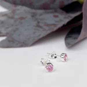 Pink Sparkle  Studs (Oct) - SE5062
