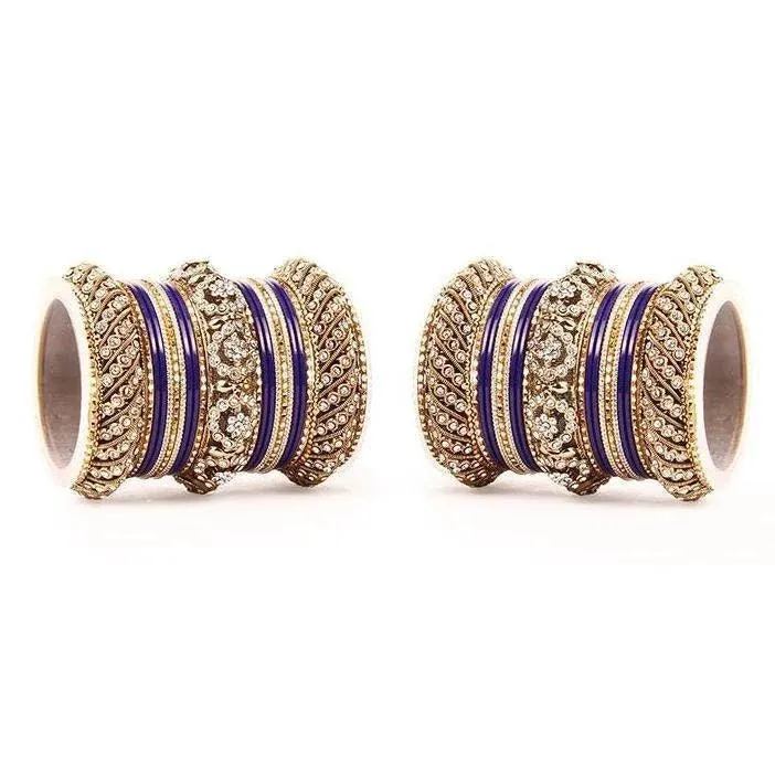 Plus Sizes Indian Bangles Bridal Bangle Set Wedding Bollywood Jewelry Set of 46 Bangles, Wedding bangles, Traditional Jewelry Gift, Set of 2