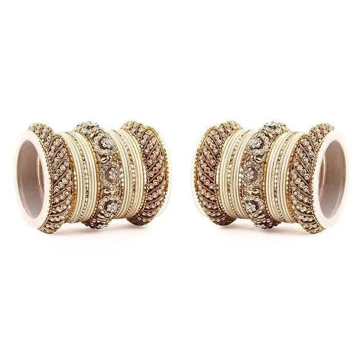 Plus Sizes Indian Bangles Bridal Bangle Set Wedding Bollywood Jewelry Set of 46 Bangles, Wedding bangles, Traditional Jewelry Gift, Set of 2