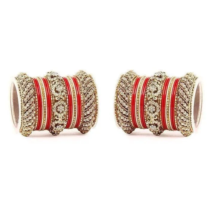 Plus Sizes Indian Bangles Bridal Bangle Set Wedding Bollywood Jewelry Set of 46 Bangles, Wedding bangles, Traditional Jewelry Gift, Set of 2
