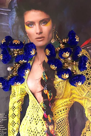 Pom City in Galaxy Blue- Peruvian Poms Earring Collection