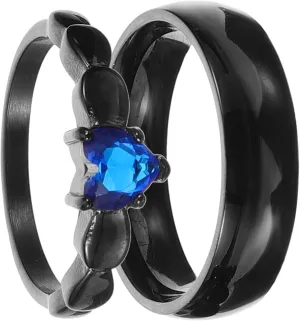 PRETYZOOM Couples Promise Rings Set Matching Ring Set for Couples for Engagement Wedding