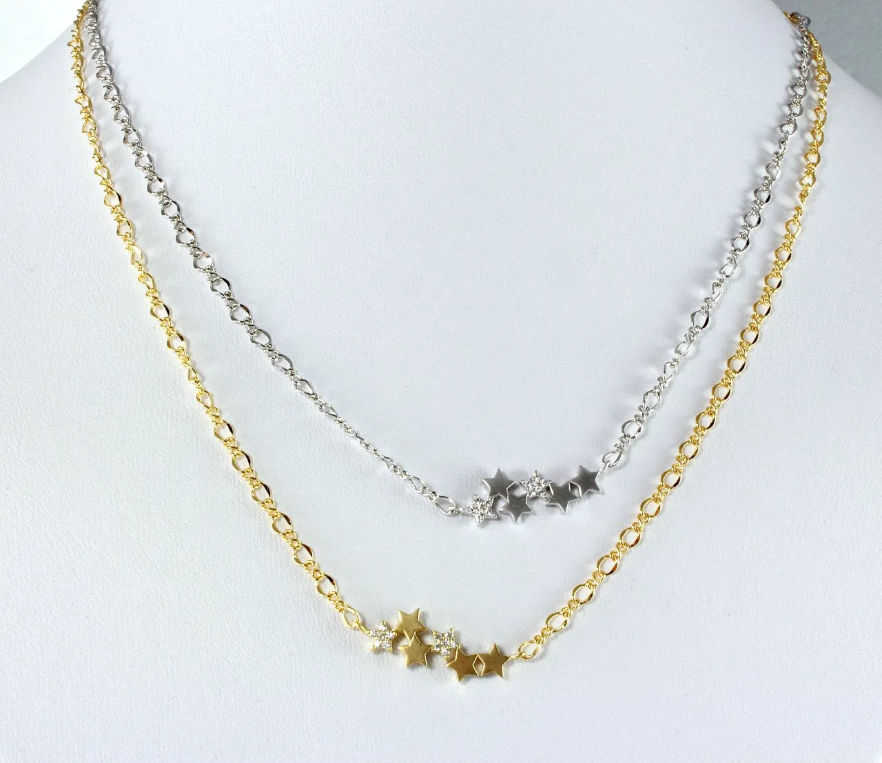 "Rising Star" - Star Necklace Minimalist Jewelry - Available in Gold and Silver
