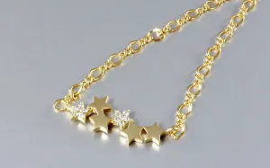 "Rising Star" - Star Necklace Minimalist Jewelry - Available in Gold and Silver