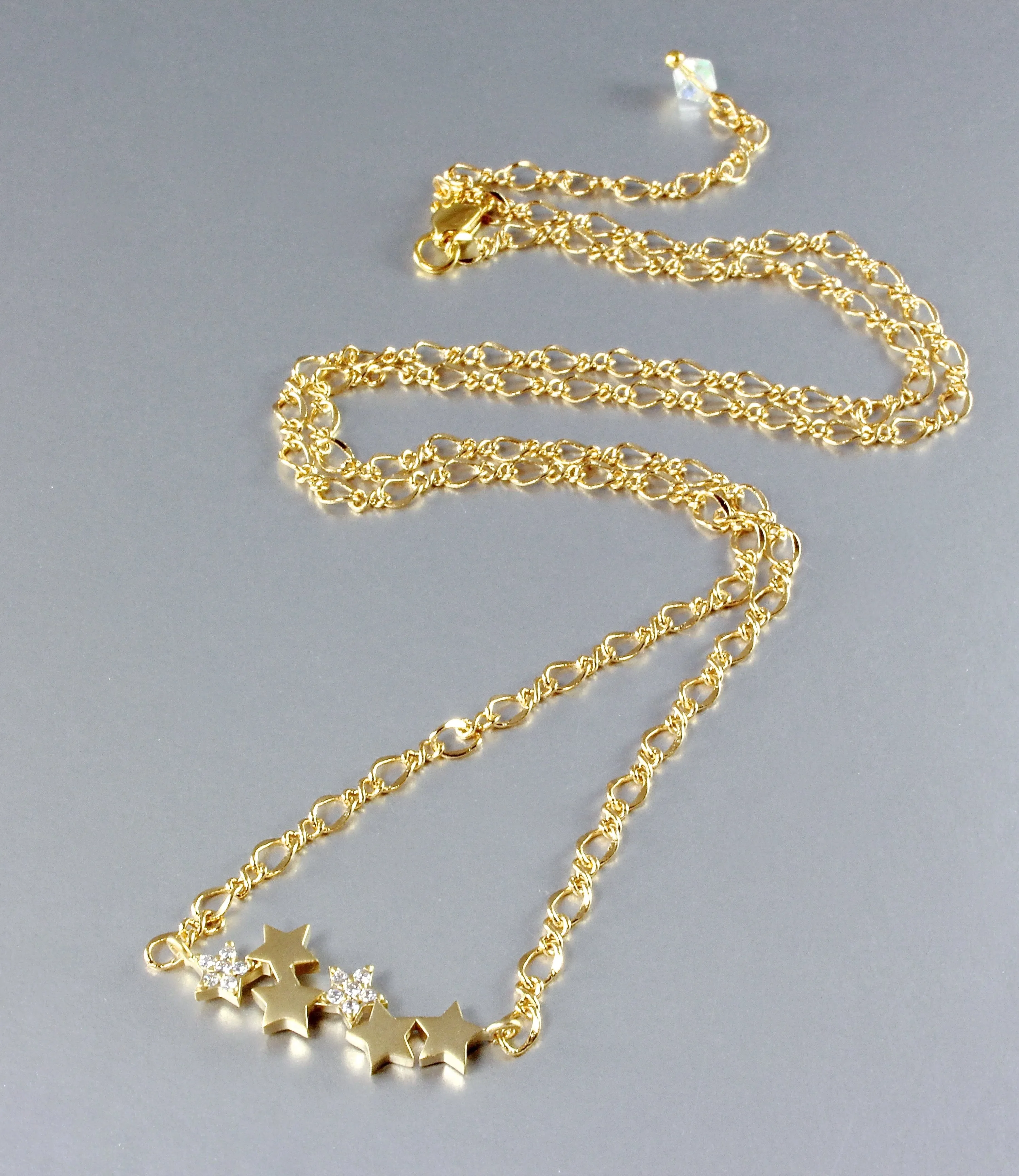 "Rising Star" - Star Necklace Minimalist Jewelry - Available in Gold and Silver