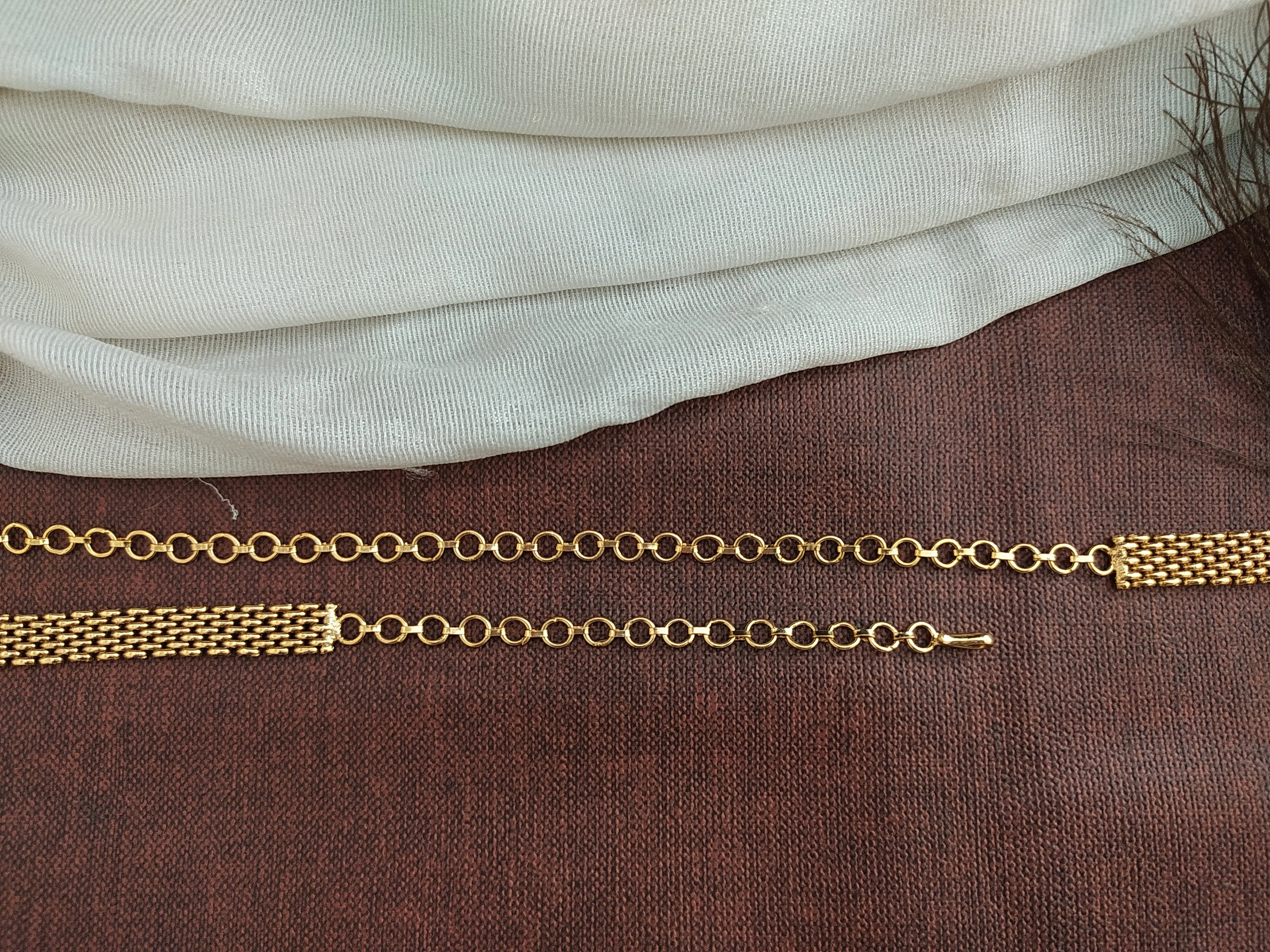 Regal Antique Lakshmi Hip-Chain with Nakshi Work, Peacock Design, and Kemp & Green Stones