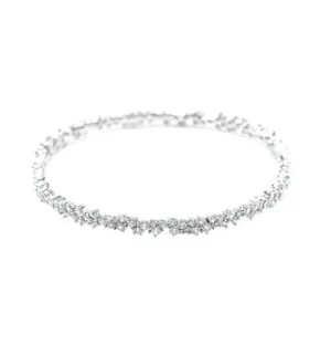 Reine Dainty Crystal Bangle Bracelet