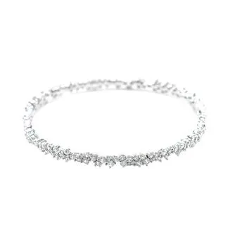 Reine Dainty Crystal Bangle Bracelet