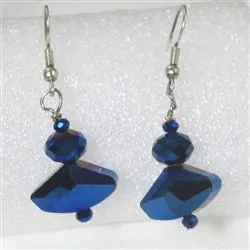 Royal Blue Crystal Earrings