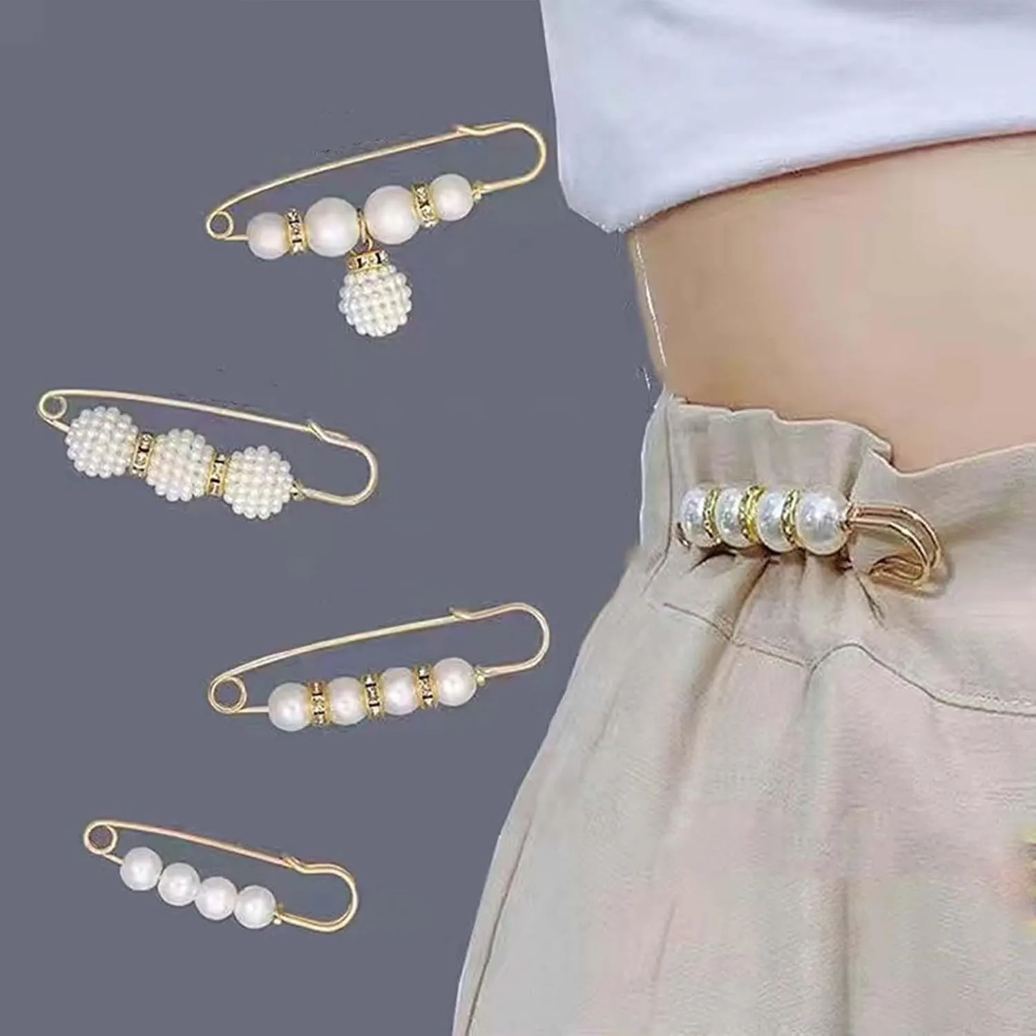 Scarf Ring Clip for Women Shirt Ties Clips Brooches for Women Silk Scarf Rings Buckle Shawl Cinch Clips for Clothing Jewelry Gifts