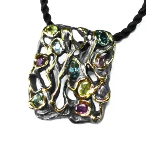 Sea Foam Sterling Silver Pendant