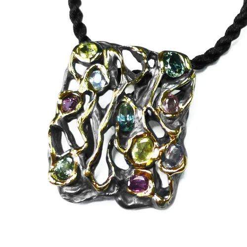 Sea Foam Sterling Silver Pendant