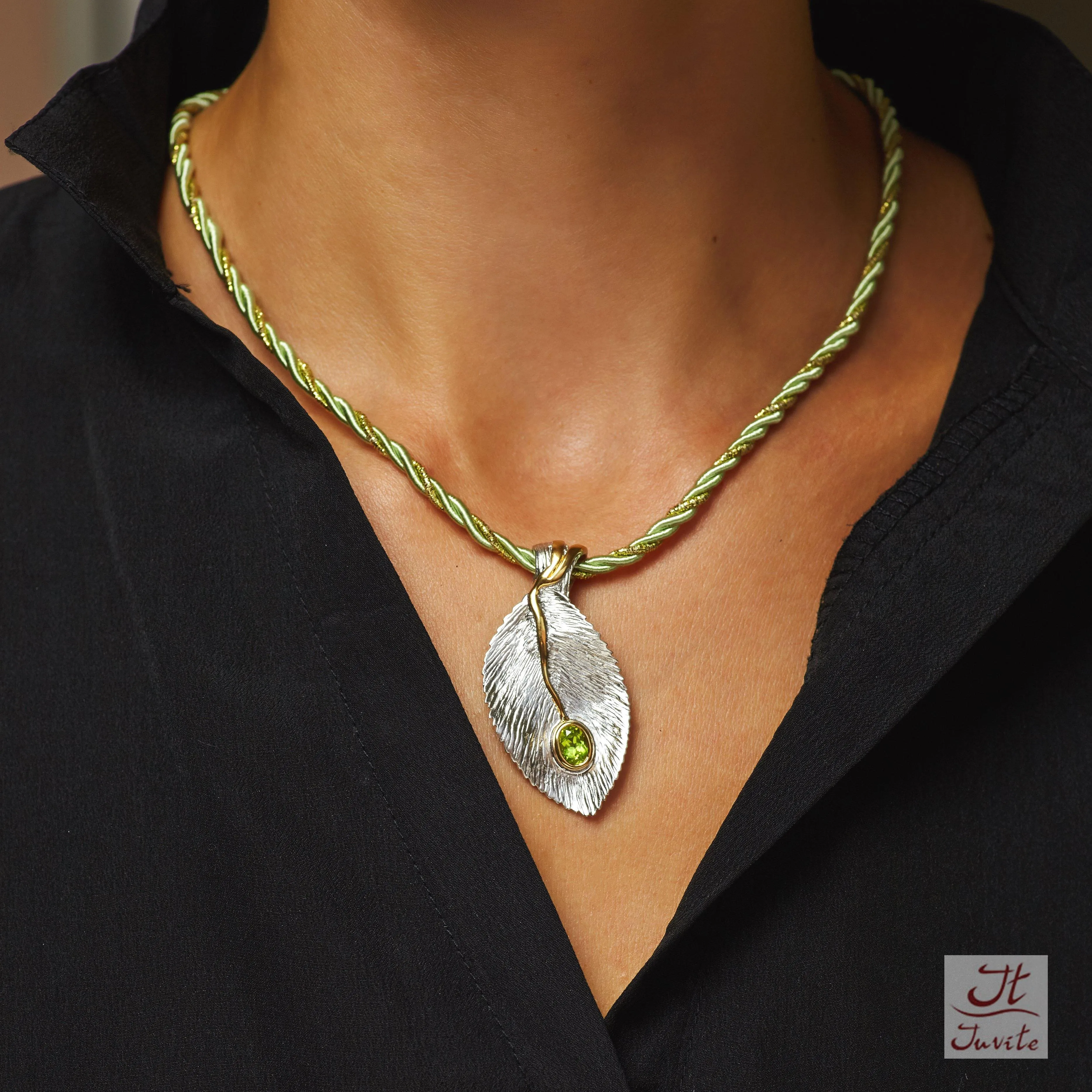 Serrate Sterling Silver Pendant