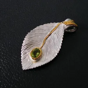 Serrate Sterling Silver Pendant
