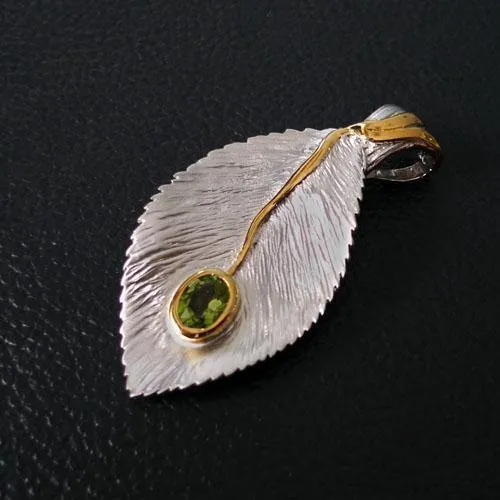 Serrate Sterling Silver Pendant