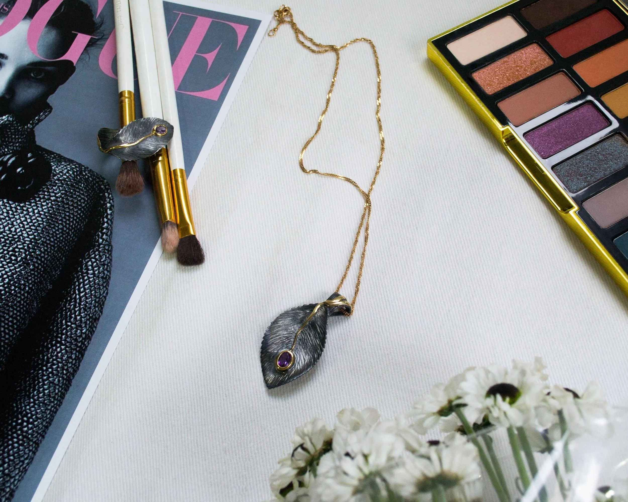 Serrate Sterling Silver Pendant