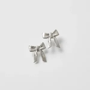 Small Ruby Studs (Silver)