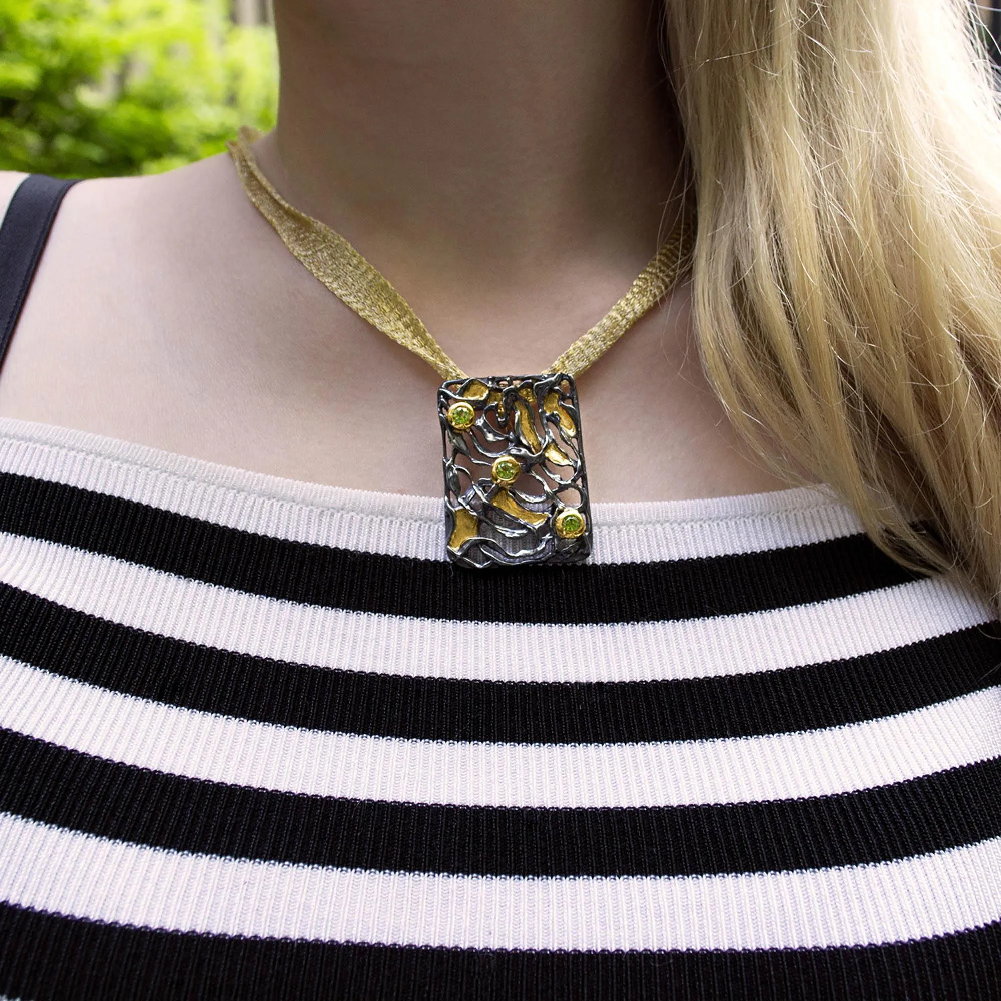 Smooth Lava Sterling Silver Pendant