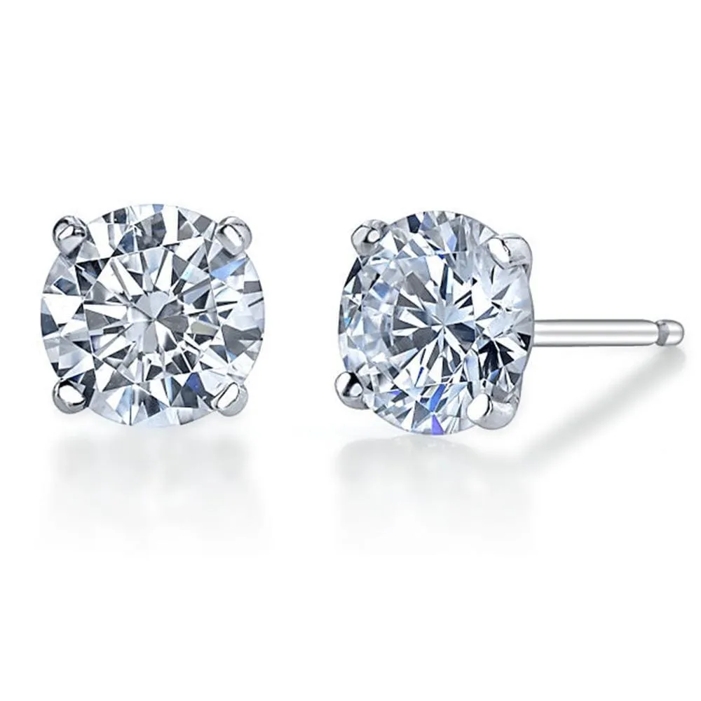 Solid 925 Sterling Silver Martini Studs