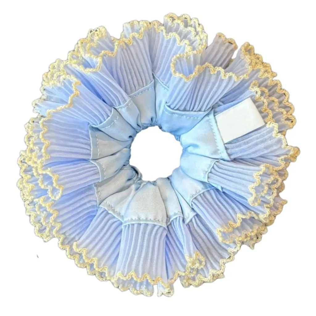 Sophisticated Double Layer Lace Hairband Double Layer Elastic Hair Scrunchies Headwear Suitable for Various Occasion