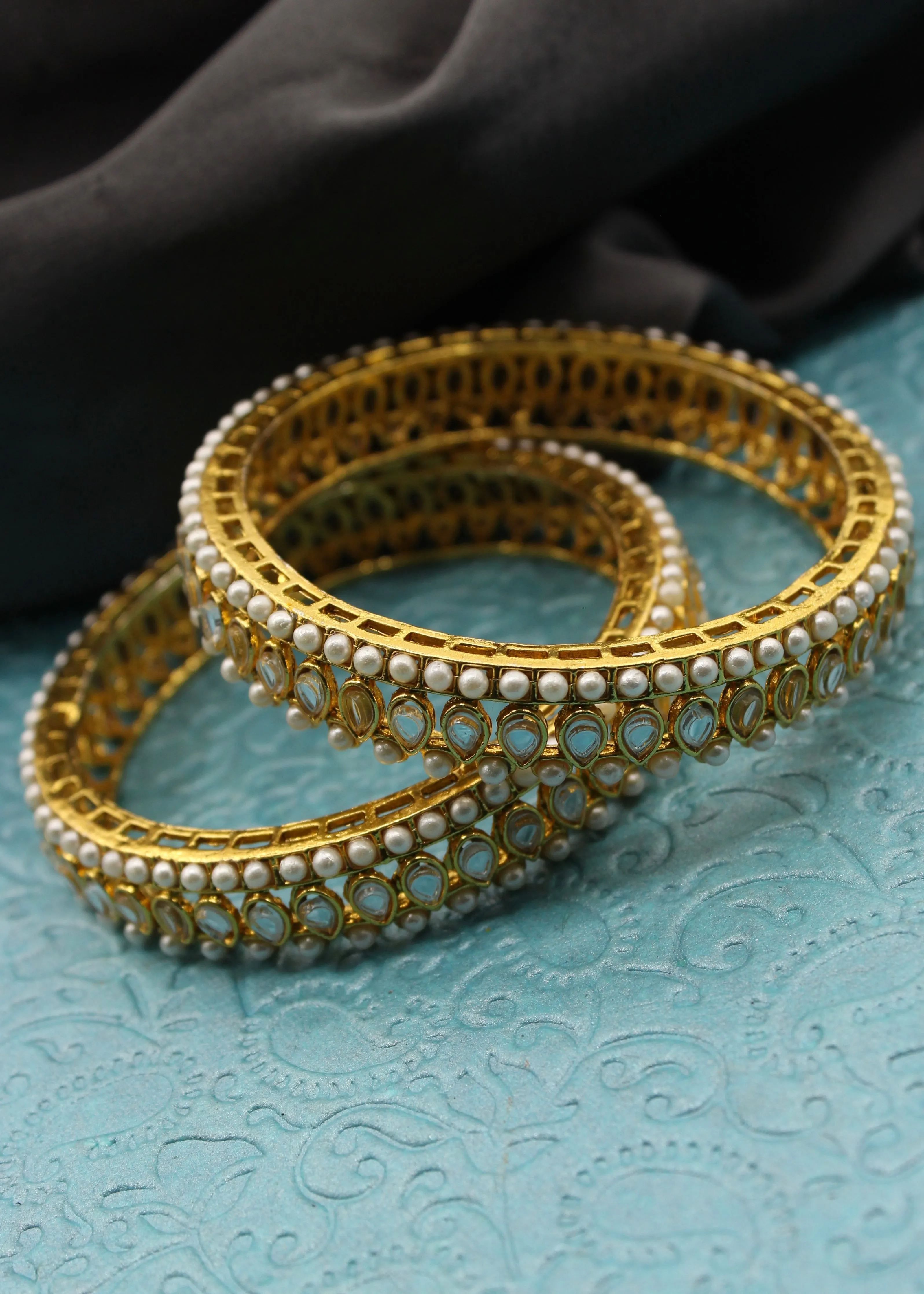 SPLENDID PEARLY ANTIQUE BANGLES