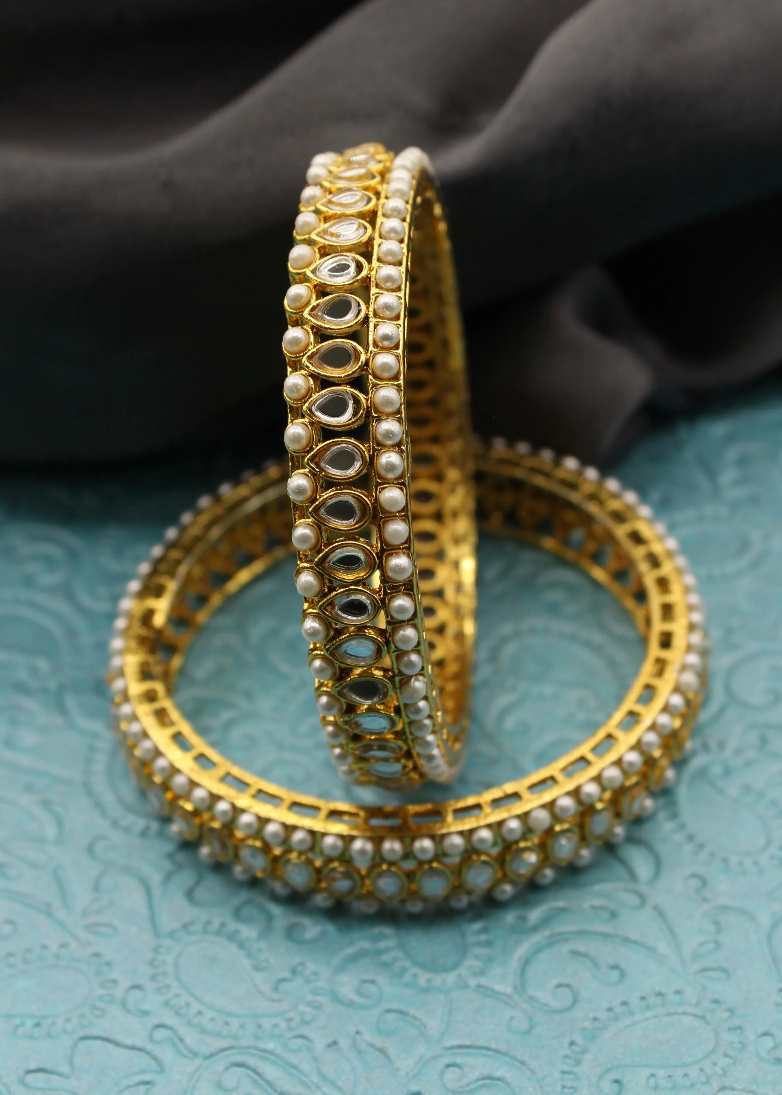 SPLENDID PEARLY ANTIQUE BANGLES