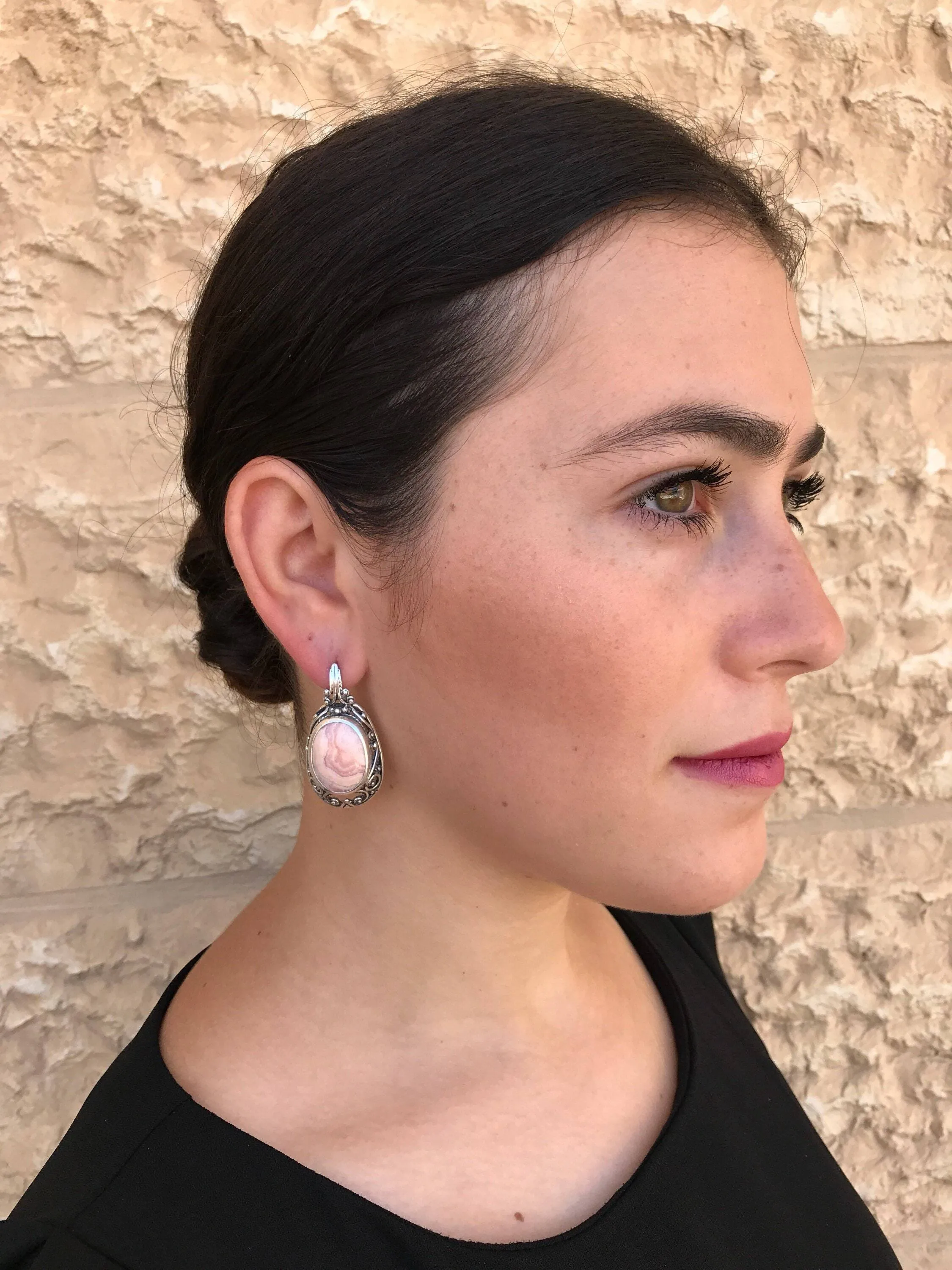 Statement Kyanite Earrings - Kyanite Heavy Earrings - Natural Kyanite Earrings